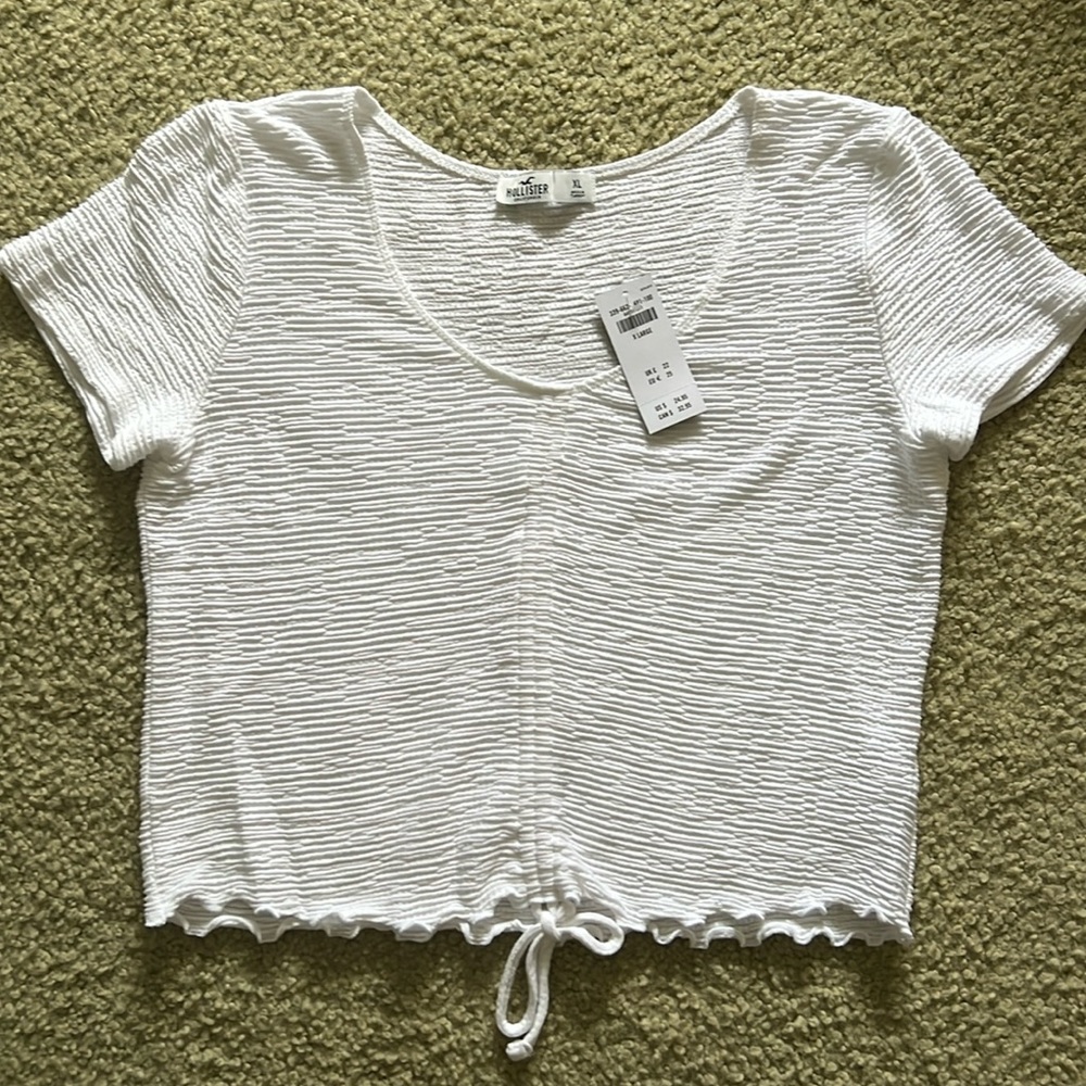 Hollister Short Sleeve Cinch Top